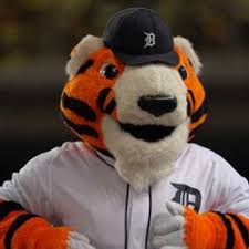mascot for the Detroit Tigers Baseball Team.